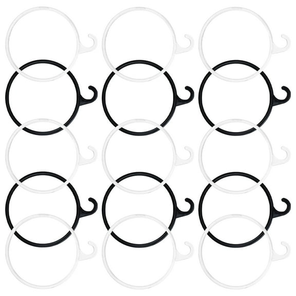 WHAMVOX 40pcs Scarf Storage Rack Plastic Scarf and Necktie Holder Organizer