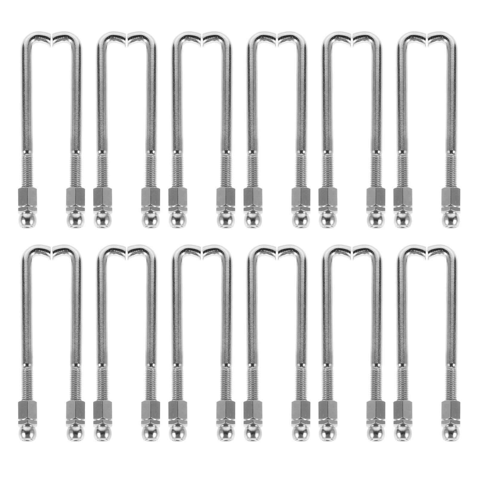 WHAMVOX 48Pcs Banjo Round Hooks Metal for Musical Instrument Parts and ...