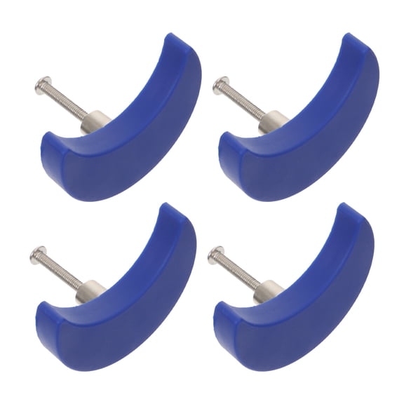LITINKIMI Vintage Knobs Blue Rubber 4Pcs