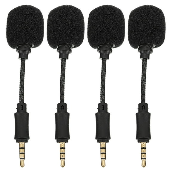 WHAMVOX 4PCS Professional Live Streaming Microphone TRRS Noise Reduction Mic Accessory