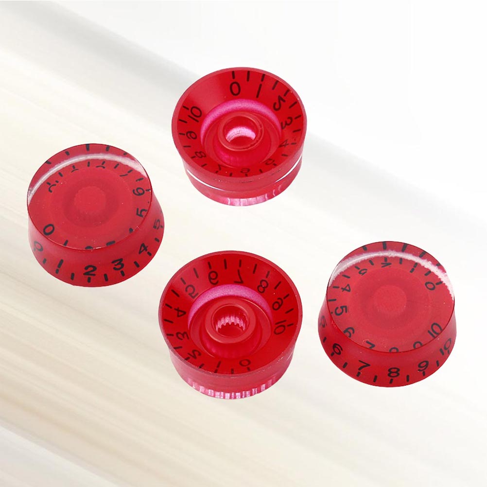 WHAMVOX 4PCS/Set Round Guitar Knobs Volume Tone Control Knobs Rotary ...