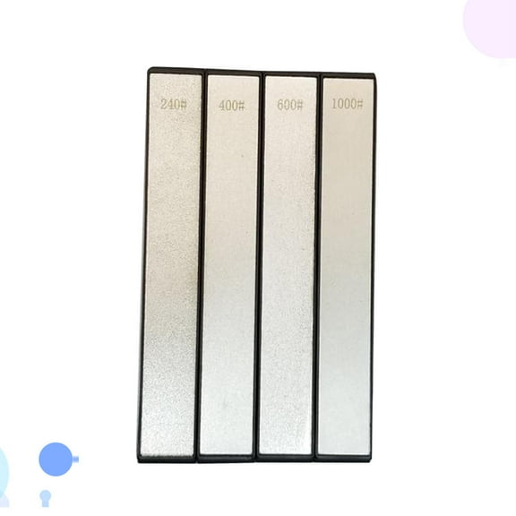 WHAMVOX 4Pc Useful Whetstone Practical Abrasive Sharpening Stone for Kitchen Home Restaurant (240#/400#/600#/1000#)