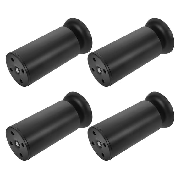 WHAMVOX 4Pcs Furniture Legs Black Stainless Steel Replacement Legs For Projects