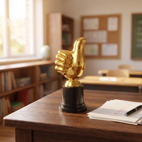 WHAMVOX 4Pcs Golden Plastic Trophy for Contest Rewards and Desktop Decoration Compact Durable