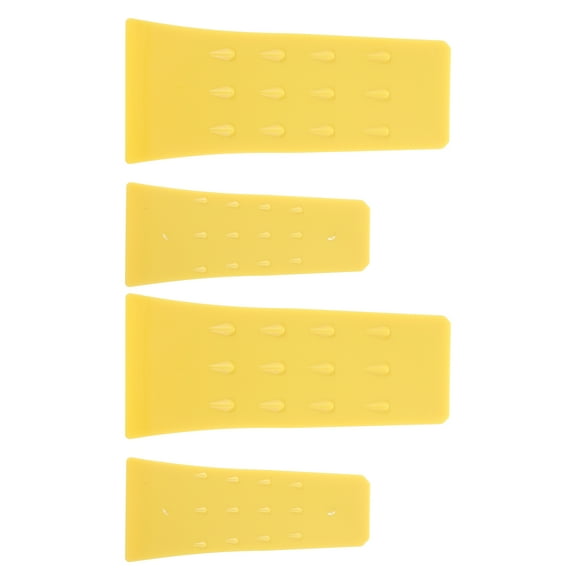 WHAMVOX 4Pcs Yellow Plastic Felled Spiked Tree Wedges for Tree Felling and Woodcutting 11.8x3.5in