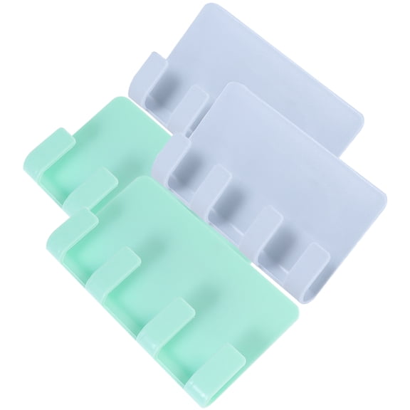 WHAMVOX Cell Phone Wall Holder Green Storage 4Pcs 12X7X0.5In
