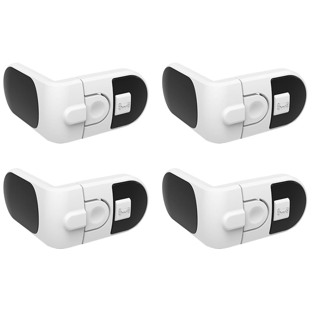 WHAMVOX 4Set Child Safety Cabinet Locks in White ABS for Furniture and ...