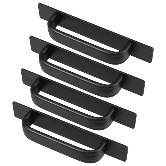 WHAMVOX 4pcs Adhesive Cabinet Handle Metal Peel And Stick Pull Knobs For Drawers No Drilling Window Rv Screen Door Sliding Door Pull Stick On Knobs