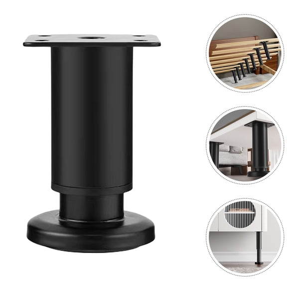WHAMVOX 4pcs Adjustable Furniture Leg Table Leg Table Leg Extender Replacement Furniture Leg 8-12cm