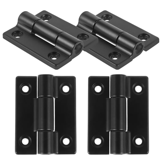WHAMVOX 4pcs Adjustable Stop Positioning Hinge for Cabinet Wardrobe Furniture Torque Hinge