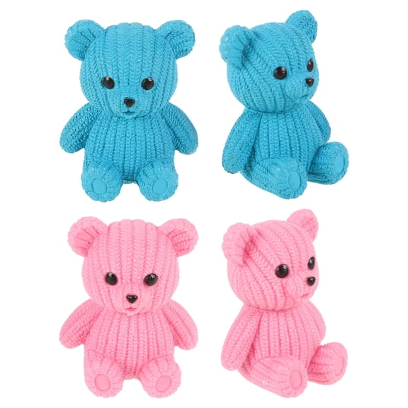 WHAMVOX 4pcs Bear Animal Figurines Bears Model Bear Decor Micro Landscape Decorations