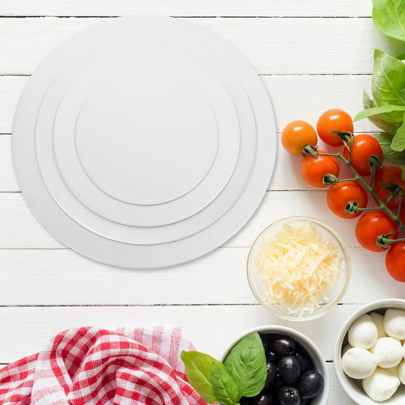 WHAMVOX 4pcs Cake Board Rounds Circle Cardboard Base Boards Dessert Holder Mousse Circle Boards For Cake Decorating Baking Pastry