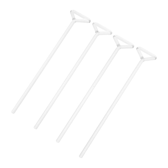 WHAMVOX 4pcs Cell Spreader Glass Cell Spreading Sticks L-shaped Coating Rod Laboratory Tools
