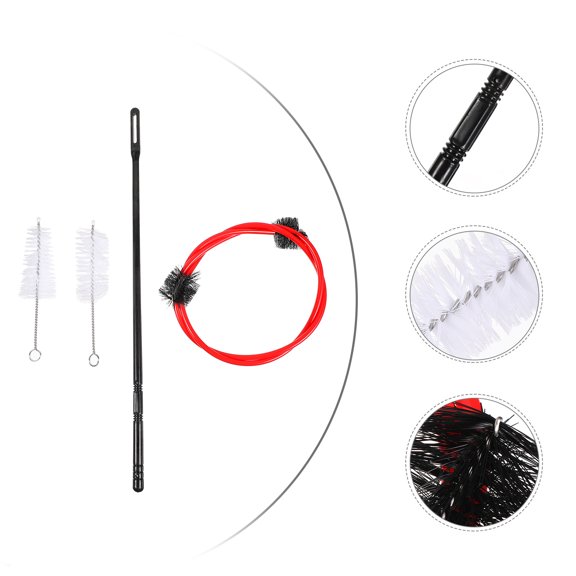 WHAMVOX 4pcs Cornet Cleaning Kit Brush Snake Brush Instrument Tool