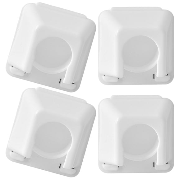 WHAMVOX 4pcs Curtain Rod Bracket Curtain Rod Holder Hook Curtain Brackets Heavy Duty Curtain Rod Bracket