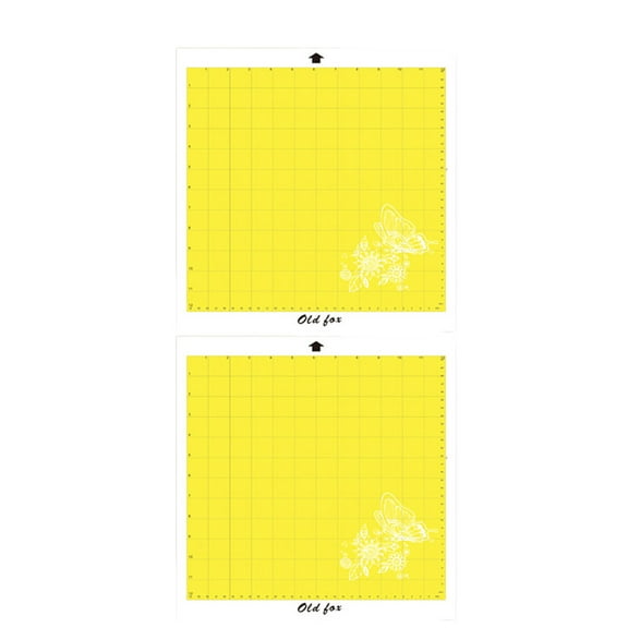 WHAMVOX 4pcs Cutting Machine Mats Cutting Plotter Cutting Mat Removable (Yellow)