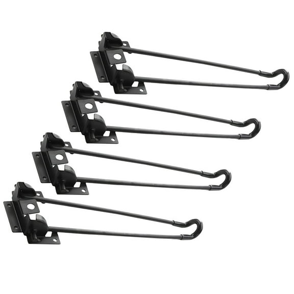 WHAMVOX 4pcs Folding Table Leg Replacement Metal Furniture Leg Part Hairpin Table Leg Bracket Furniture Leg Part