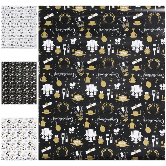 SEWCHICS Congrats Wrapping Paper present Box Wrapping Papers Kraft Paper