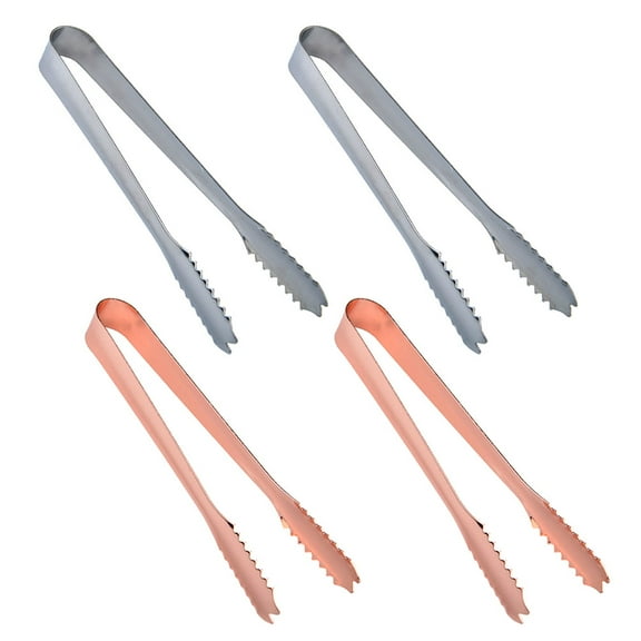 LITINKIMI 4Pcs Stainless Steel Ice Tongs Sugar Cube Holder and Snack Holder in Kitchen