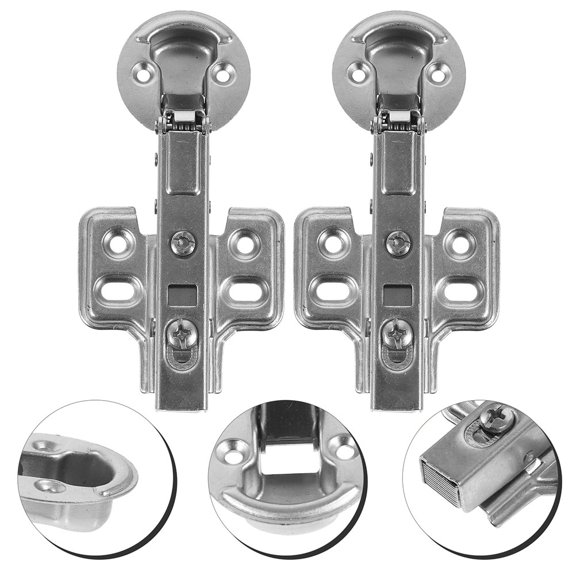 WHAMVOX 4pcs Kitchen Supply Frameless Soft Close Cabinet Hinges Hinges For Kitchen Cabinet Doors Kitchen Cabinet Door Hinges Cabinet Soft Close Damper