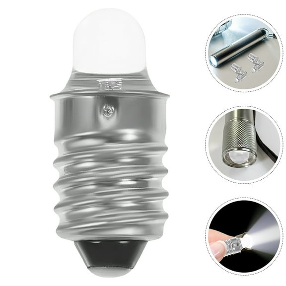 WHAMVOX 4pcs Mini Flashlight Bulbs High Efficiency For Nighttime Hiking Camping Outdoor Exploration Flash Light Bulbs Replacement For Wildlife