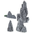 thumbnail image 1 of WHAMVOX 4pcs Miniature Bonsai Rockery Decorations Resin Rockery Decoration Micro Landscape Ornaments Miniature Mountain Landscaping Statue, 1 of 8