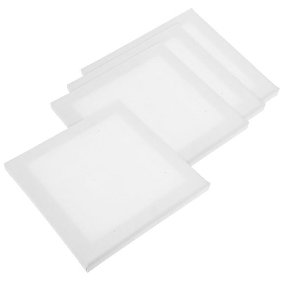 WHAMVOX 4pcs Oil Painting Canvas Panel Linen Art Boards For Acrylic And Watercolor And Hobby Artists And Versatile Art Supplies