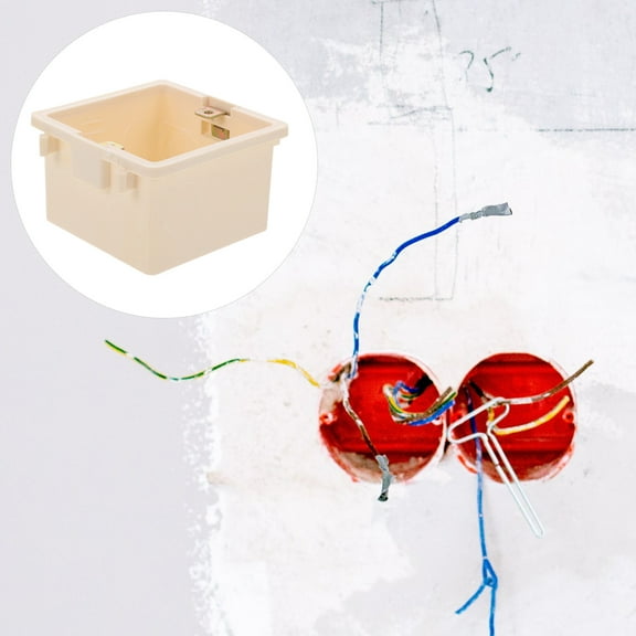 HOOWIFFY Whamvox 4Pcs Recessed Electrical Box Safe and Easy to Install