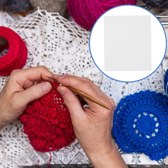 WHAMVOX 4pcs Plastic Mesh Canvas Sheets For Crochet And Yarn Crafting Plastic Grid Sheets For Embroidery Diy Projects Aquarium Divider Making