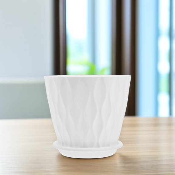 WHAMVOX 4pcs Plastic Plant Pot Bonsai Planter Pot Plant Nutrient Cups Strawberry Pot Plant Starter Vase Tomato Planter Plant Nursery Pot Plant Nutrient Cup White