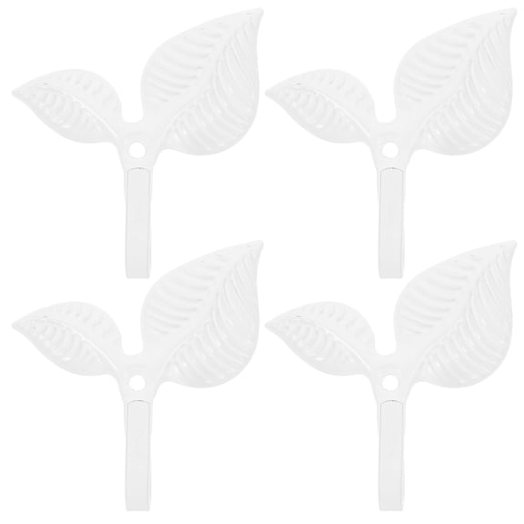 WHAMVOX 4pcs Retro Iron Hooks Wall Mounted Leaf Hooks Farmhouse Rustic Iron Hooks Wall Door Entry Hooks Wall Hook Decorative Coat Hook Metal Hook
