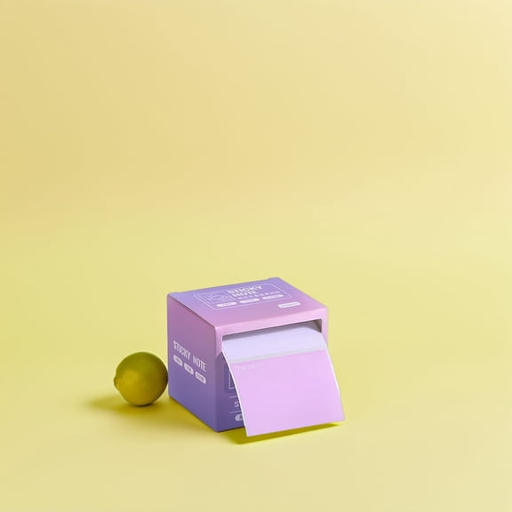 WHAMVOX 4pcs Roll Tape With Pull Out Dispenser Boxes Full Adhesive Self-Stick Memo Pads Notebook Sticker Label For Noting Writing