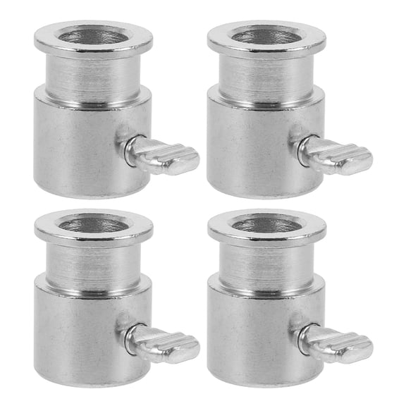 Luxshiny Grilling Rod Fixator Iron Plated Chrome Spit Rod Roller 4Pcs Family Barbecues Tool