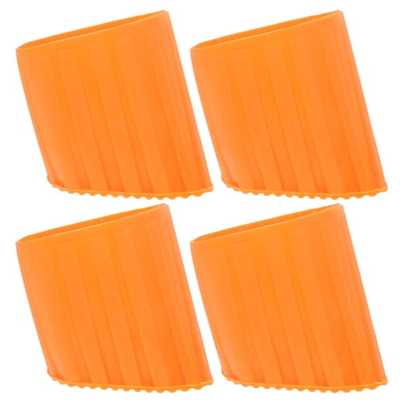WHAMVOX 4pcs Rubber Ladder Feet Pads Nonslip Ladder Foot Boots Ladder Security Bumpers Replacement for Telescoping and Folding Ladder