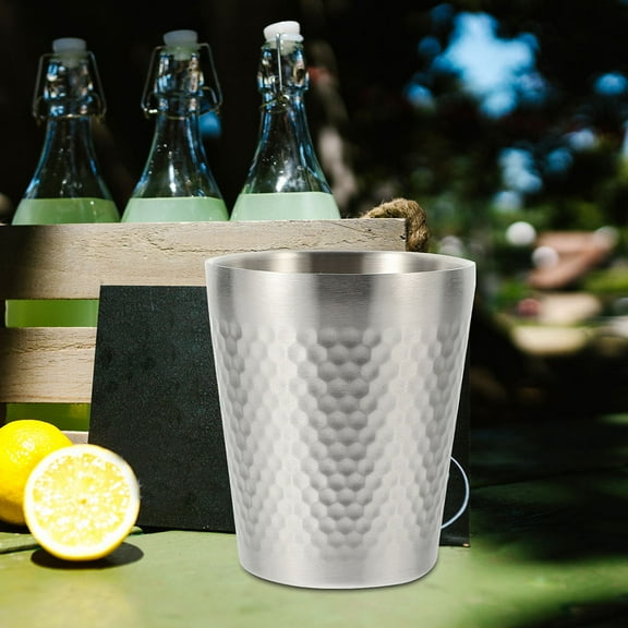 YSNOOWE Stainless Steel Tea Cups Reusable Bar Use 4Pcs 300Ml