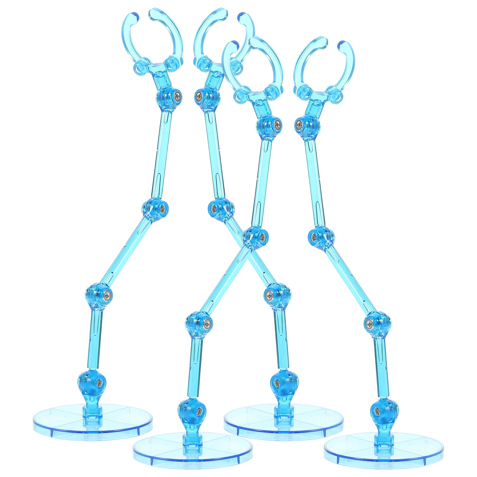 WHAMVOX 4pcs Sturdy Action Figure Display Shelf Plastic Model Figurine ...