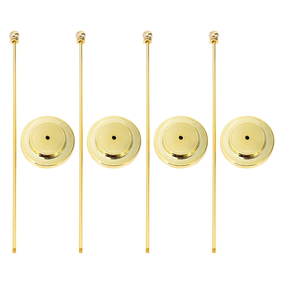 WHAMVOX 4pcs Table Desktop Flag Pole Holder Table Flag Holder Desk Flag Base Iron Flagpole Holder