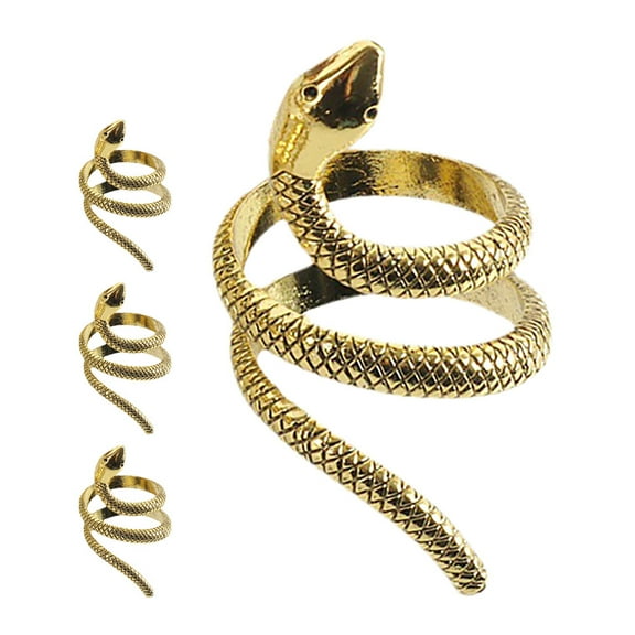 WHAMVOX 4pcs Table Setting Napkin Ring Artistic Napkin Ring Modern Napkin Ring Metal Napkin Rings Metal Napkin Holder Fancy Metal Napkin Ring For Dining Table