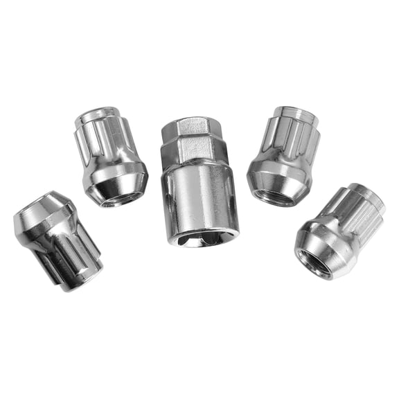 WHAMVOX 4pcs Universal Wheel Lock Lug Nuts Car Anti Theft Locking Nuts with 1pc Sleeve Tool Included