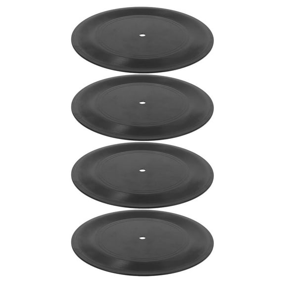 WHAMVOX 4pcs Record Wall Decor Record Wall Decors Cafe Room Wall Decor Music Room Decor