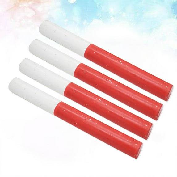 WHAMVOX 4pcs Wooden Equipments Relay Sticks Racing Competition Tools Running Racing Relay Outdoor Fitness Running Tools(Red and White)