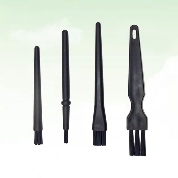 KHBUAB Small Cleaning Brush Anti-Static Brush Set Black 4Pcs for Electronics