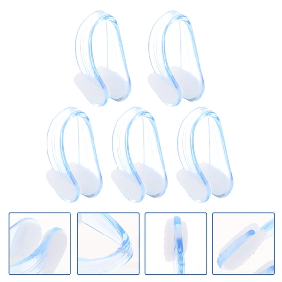 YSNOOWE Comfortable White Nose Clamps for Swim Use with Skin Friendly Material