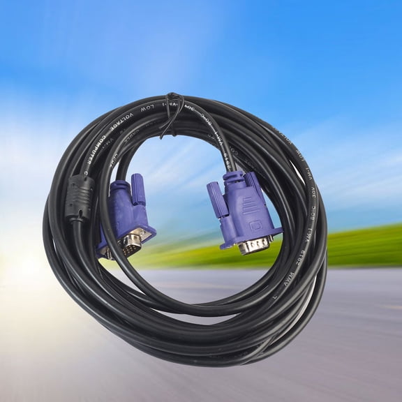 WHAMVOX 5 Meters VGA Cable Male to Male Monitor Cable Video Adapter Cable with Ferrite Cores for Computer PC HDTV Projector Display