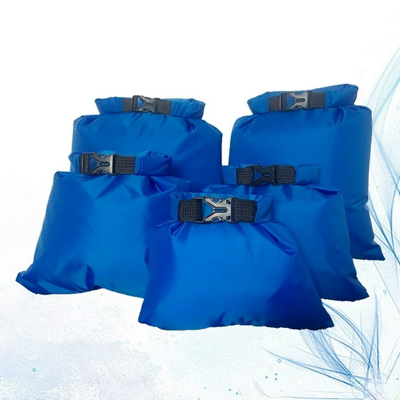 WHAMVOX  5 PCS Big River Dry Bag Completely Waterproof Backpack Blue