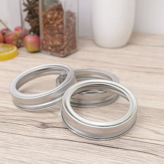 FESTFENDS Regular Mouth Lids Rings Iron 5Set Silver for Kitchen Use