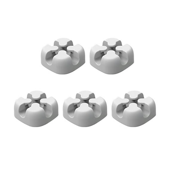 WHAMVOX  5 Pcs Cable Manager Desktop Organizer Compact Design