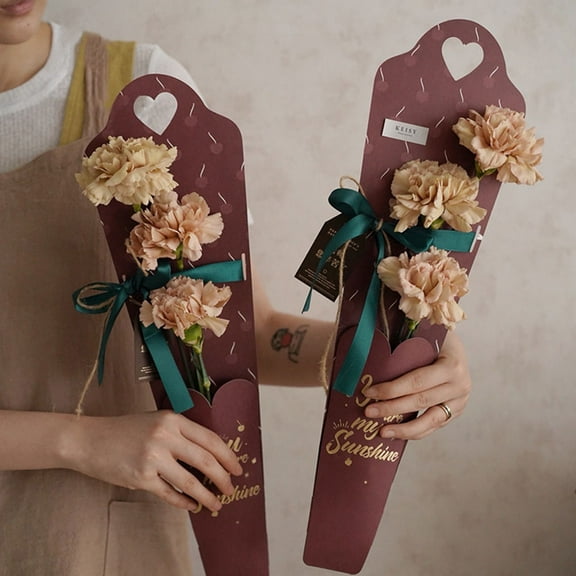 WHAMVOX  5 Pcs Cardboard Flower Box Premium Material Lightweight Packaging