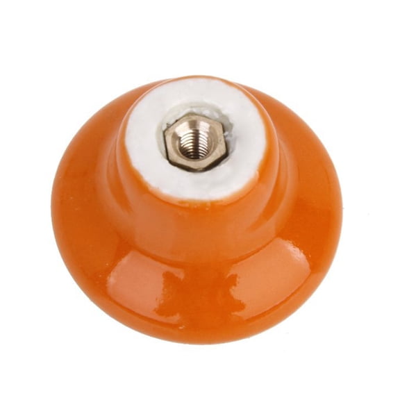 ROMANSENTIAL 5Pcs Round Cabinet Knobs in Ceramic Perfect for Home Renovation Projects