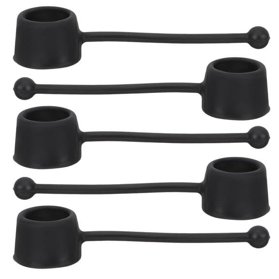 WHAMVOX 5 Pcs Corrector Finger Force Finger Stretching Tool 7.5x2cm Black